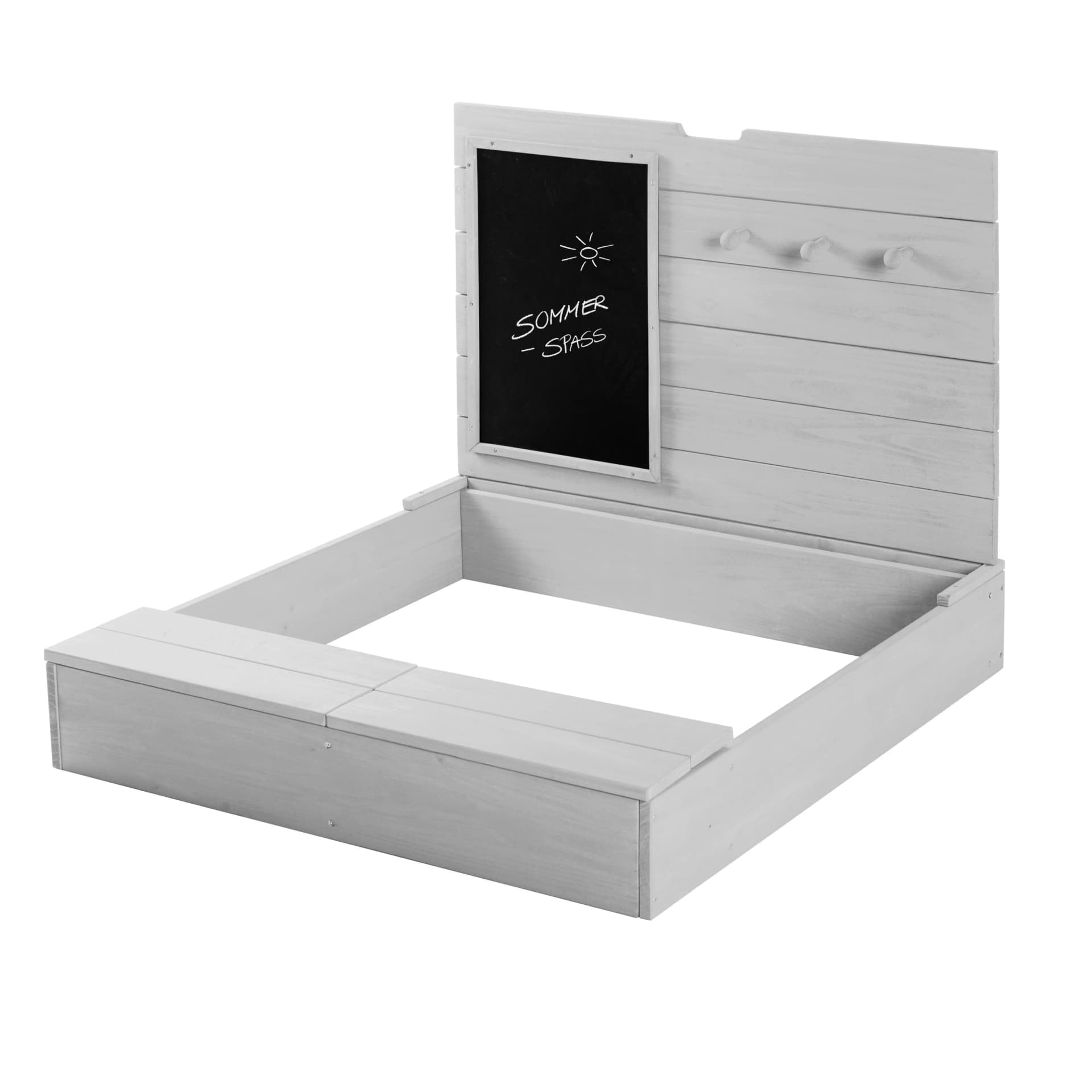 ROBA Sandkasten Outdoor+ Grau mit Deckel und Tafel - Bild 2