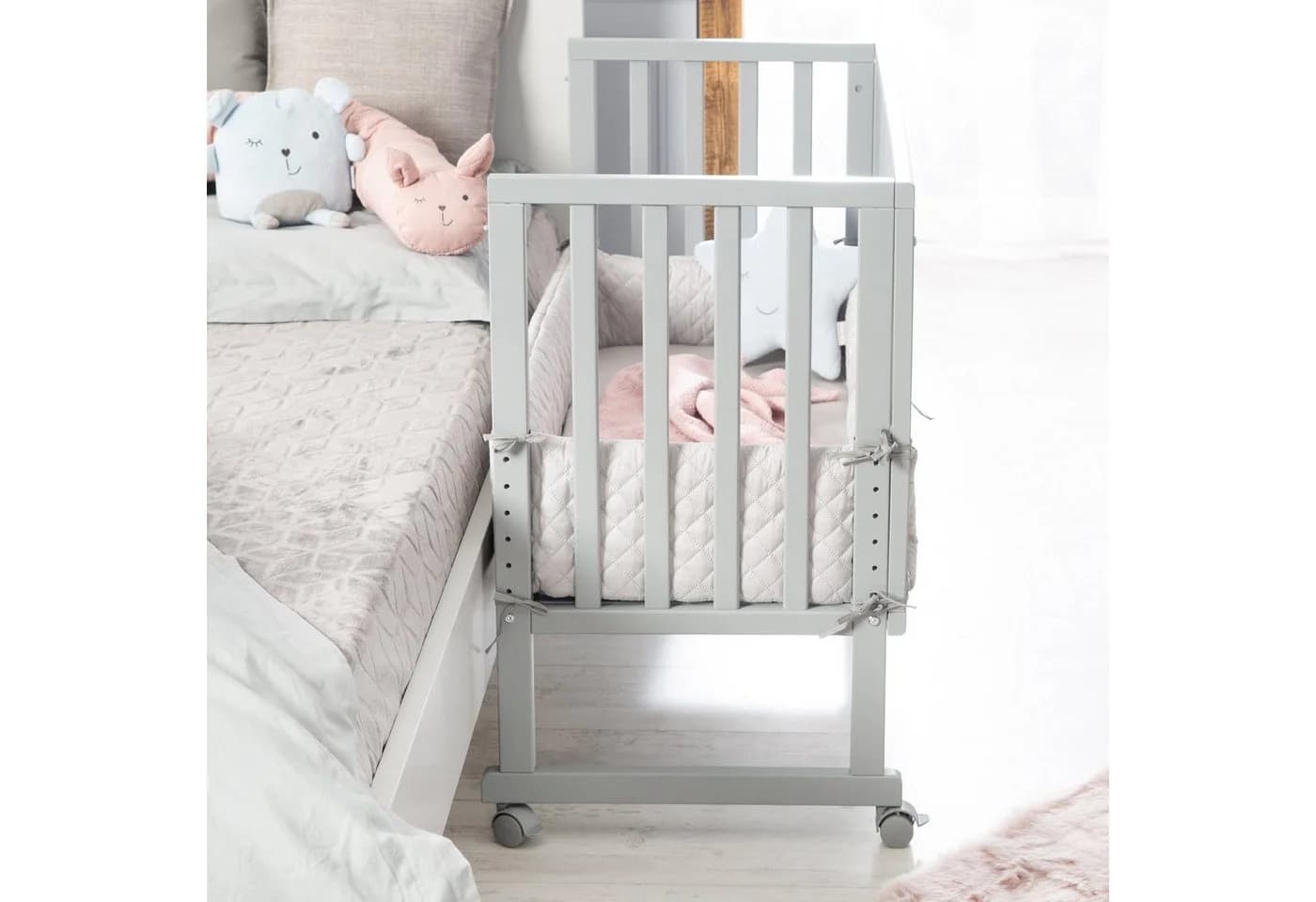 Roba Beistellbett Befestigungsgurt Grau Polyester - Bild 3