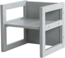 ROBA Kinderhocker Grau Wendehocker 3 Sitzhöhen Landhausstil Bild 1