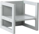 ROBA Kinderhocker Grau Wendehocker 3 Sitzhöhen Landhausstil Bild 2