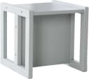 ROBA Kinderhocker Grau Wendehocker 3 Sitzhöhen Landhausstil Bild 3