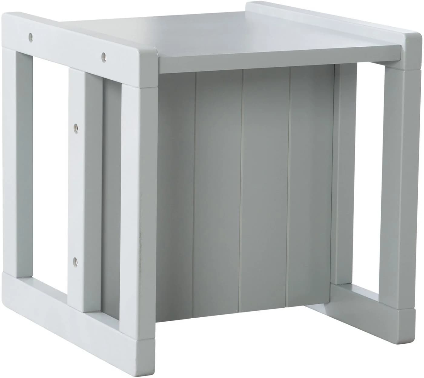 ROBA Kinderhocker Grau Wendehocker 3 Sitzhöhen Landhausstil - Bild 3