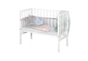 roba Beistellbett 2in1 Weiß mit Matratze und Sicherheitsbarriere Bild 3