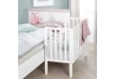 roba Beistellbett 2in1 Weiß mit Matratze und Sicherheitsbarriere Bild 4