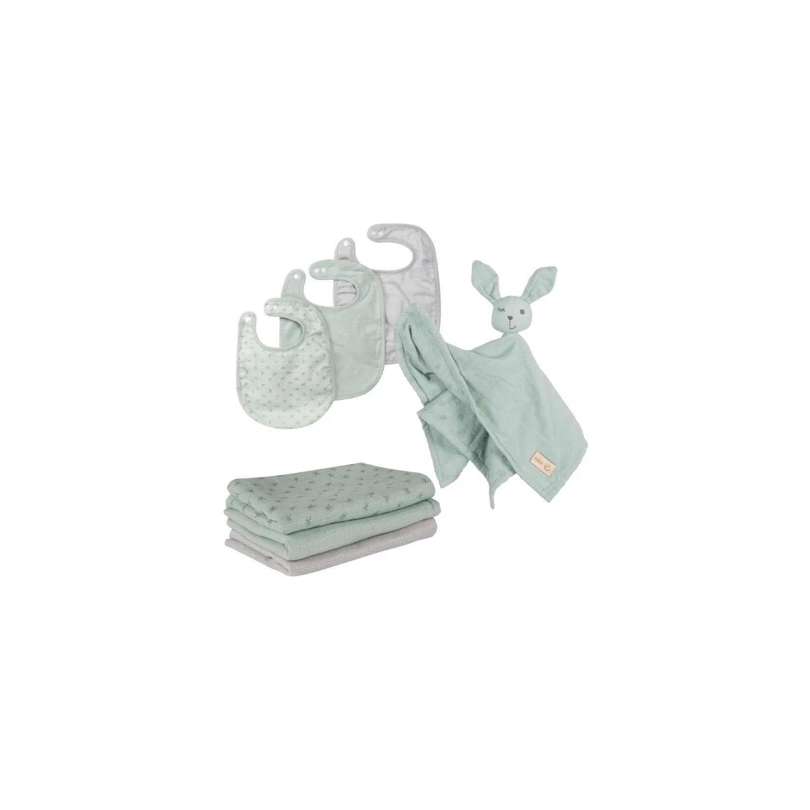 roba Organic Geschenkset Baby Essentials 'Lil Planet' frosty green