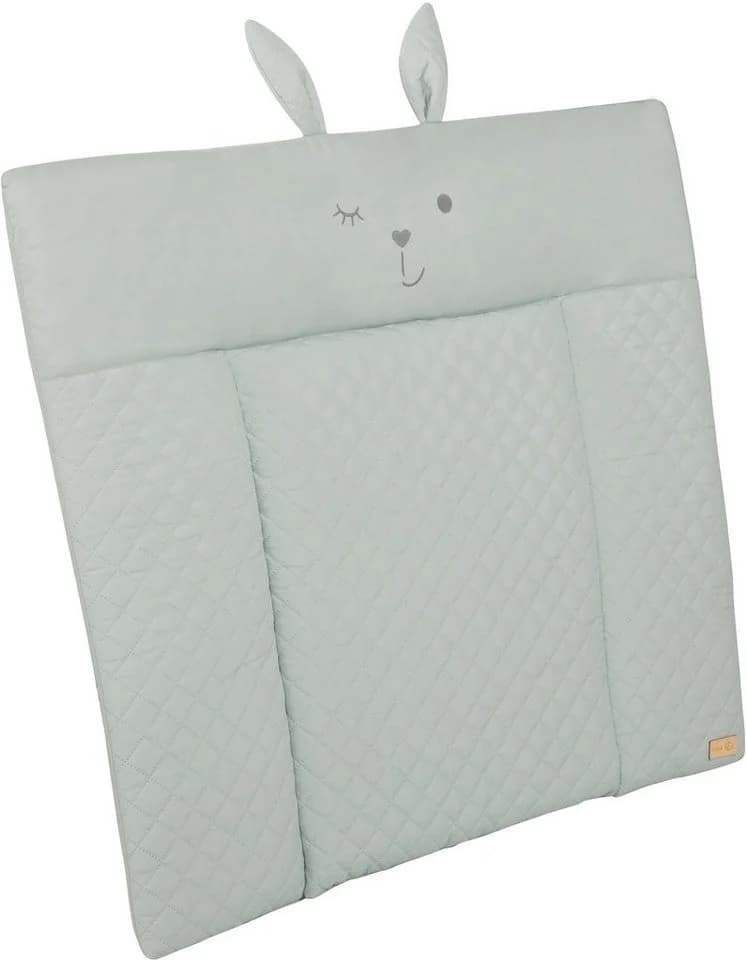 roba® Wickelauflage Style Soft frosty green mit Tiergesicht