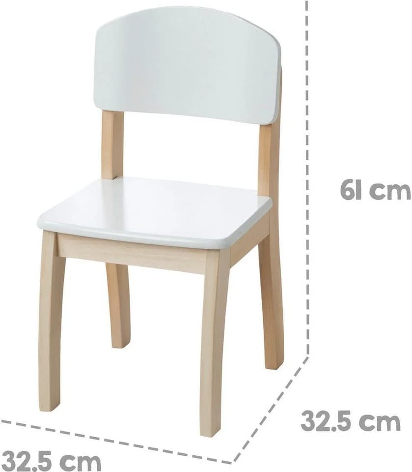 Roba Kinderstuhl Weiß Modern Massivholz - Bild 1