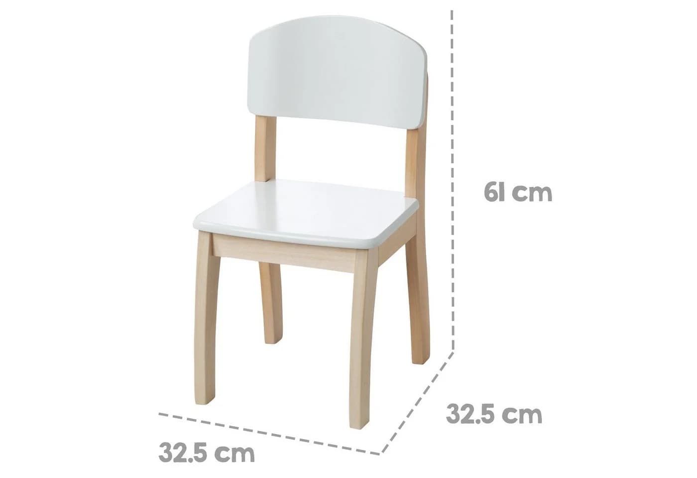 Roba Kinderstuhl Weiß Modern Massivholz - Bild 5