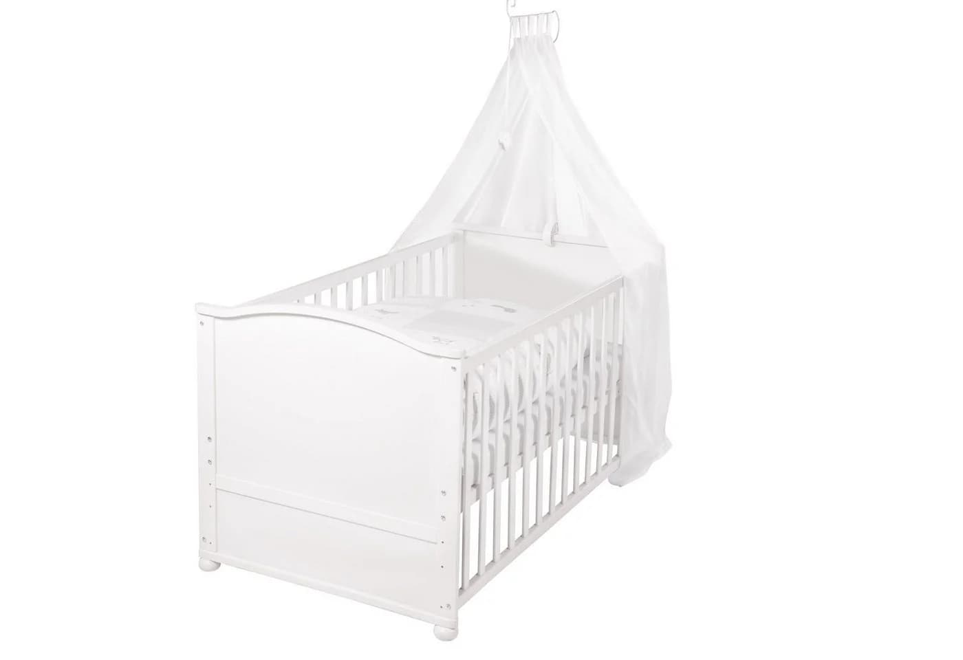 roba® Babybett Fox & Bunny Komplettset Weiß Beige - Bild 2
