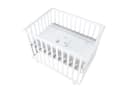 roba® Laufgitter 4-eckig weiß höhenverstellbar mit Rollen Bild 2
