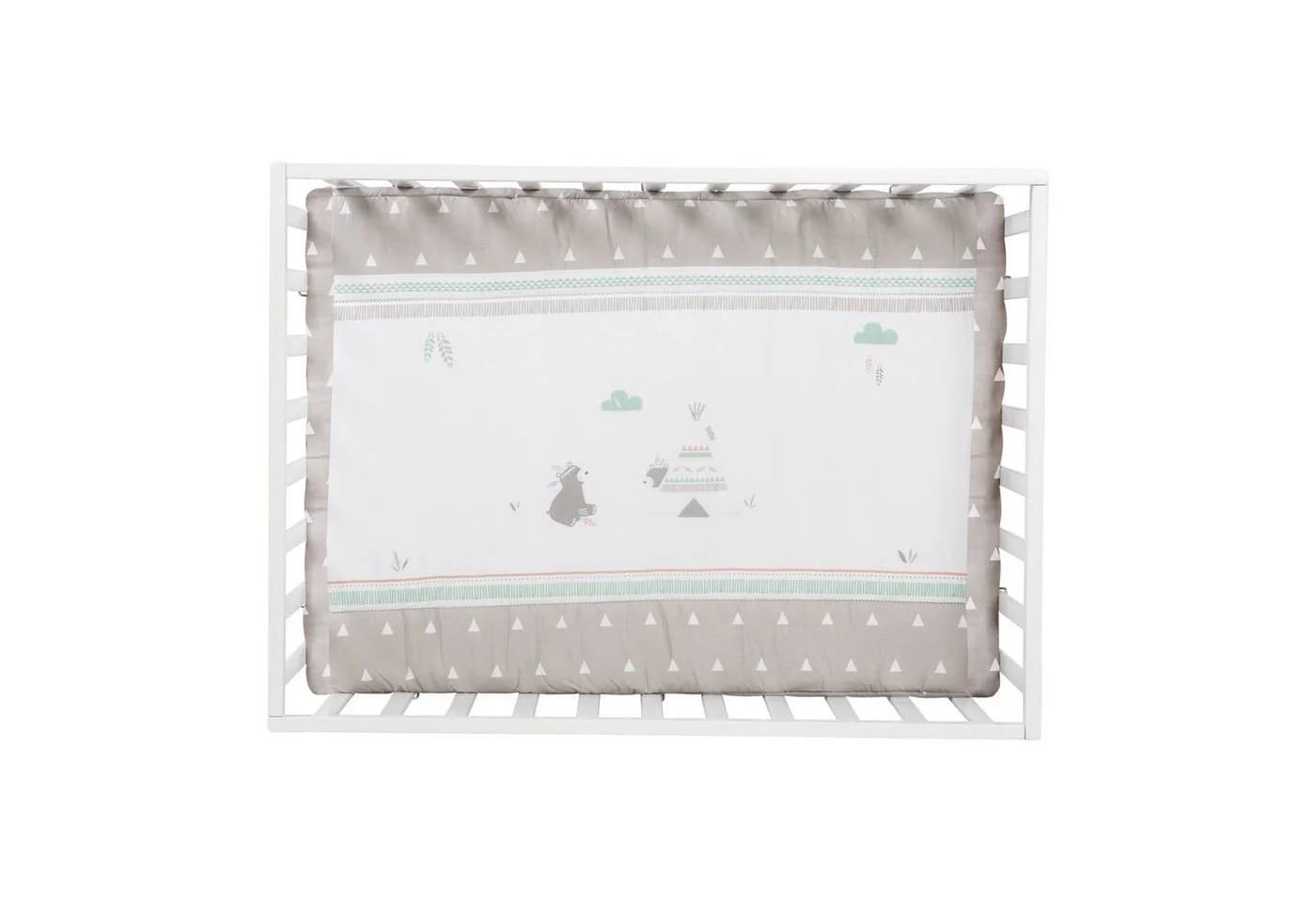 roba® Laufgitter 4-eckig weiß höhenverstellbar mit Rollen - Bild 5