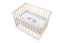 roba® Laufgitter Jumbo twins grau, 4-eckig, Laufstall, höhenverstellbar Bild 2