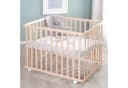 roba® Laufgitter Jumbo twins grau, 4-eckig, Laufstall, höhenverstellbar Bild 4