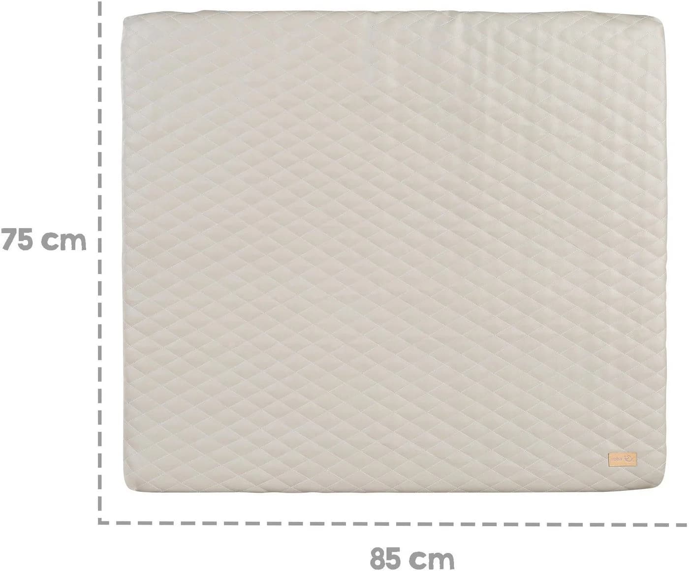 roba Wickelauflage Luxe Grau Gesteppt PU-Beschichtung - Bild 3