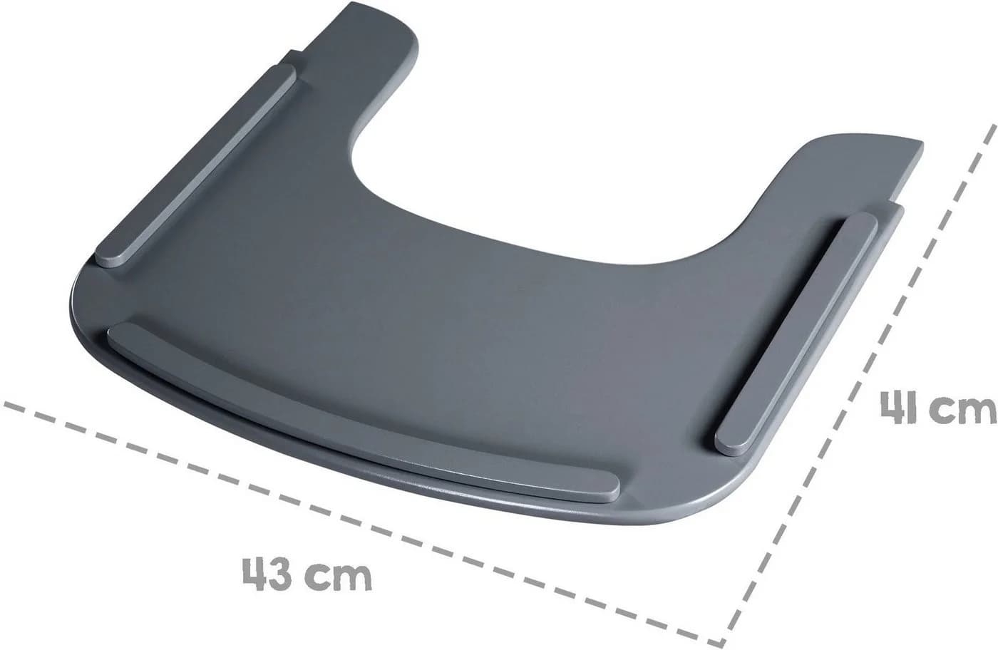 Roba Essbrett für Sit Up Flex - Holz Anthrazit - Kompatibel mit Gurtsystem - Bild 4