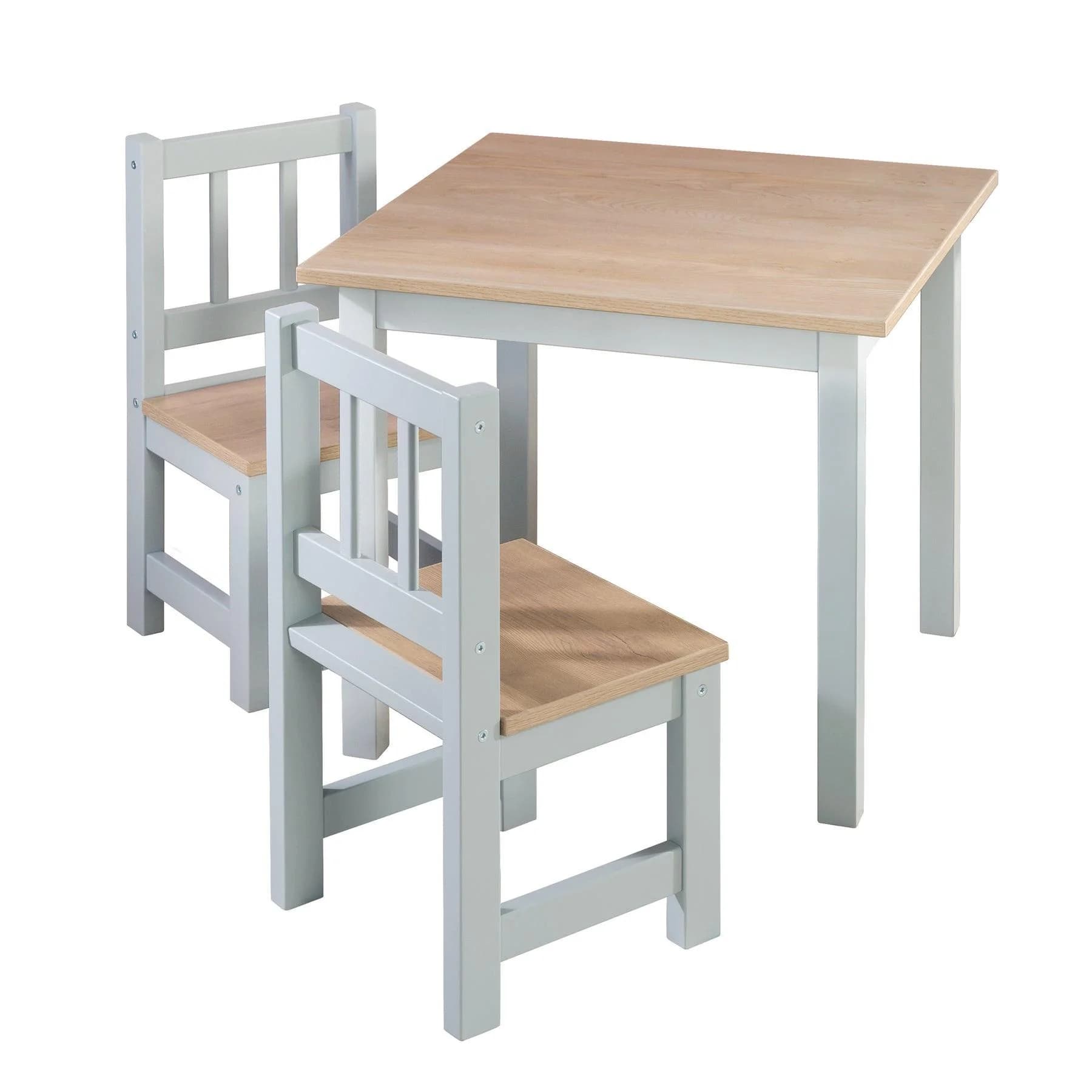 ROBA Kindersitzgruppe Woody 3-tlg. Taupe/Grau Holzdekor