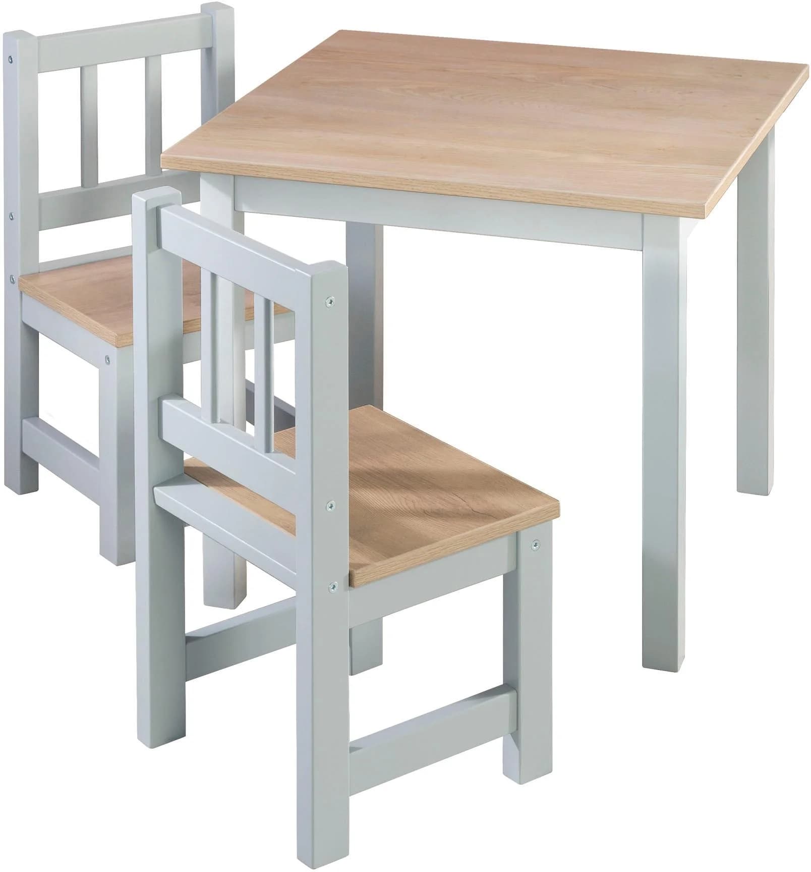 ROBA Kindersitzgruppe Woody 3-tlg. Taupe/Grau Holzdekor - Bild 2