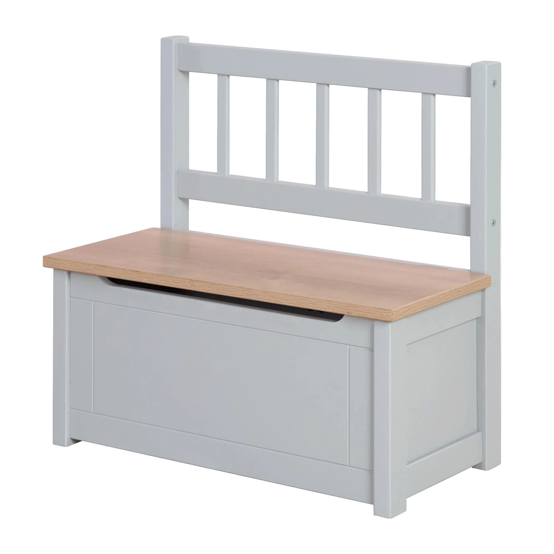 ROBA Truhenbank Woody Beige/Natur Aufklappbar