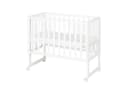 roba® Stubenbett Beistellbett Weiß höhenverstellbar inkl. Matratze Bild 3