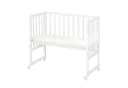 roba® Stubenbett Beistellbett Weiß höhenverstellbar inkl. Matratze Bild 4