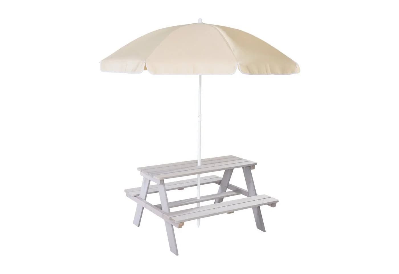 ROBA Picknick for 4 Outdoor + Kindersitzgruppe Grau mit Sonnenschirm - Bild 2