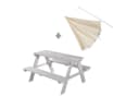 ROBA Picknick for 4 Outdoor + Kindersitzgruppe Grau mit Sonnenschirm Bild 3