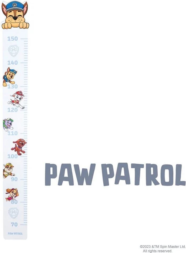 ROBA Messlatte Paw Patrol Weiß MDF Wandmontage