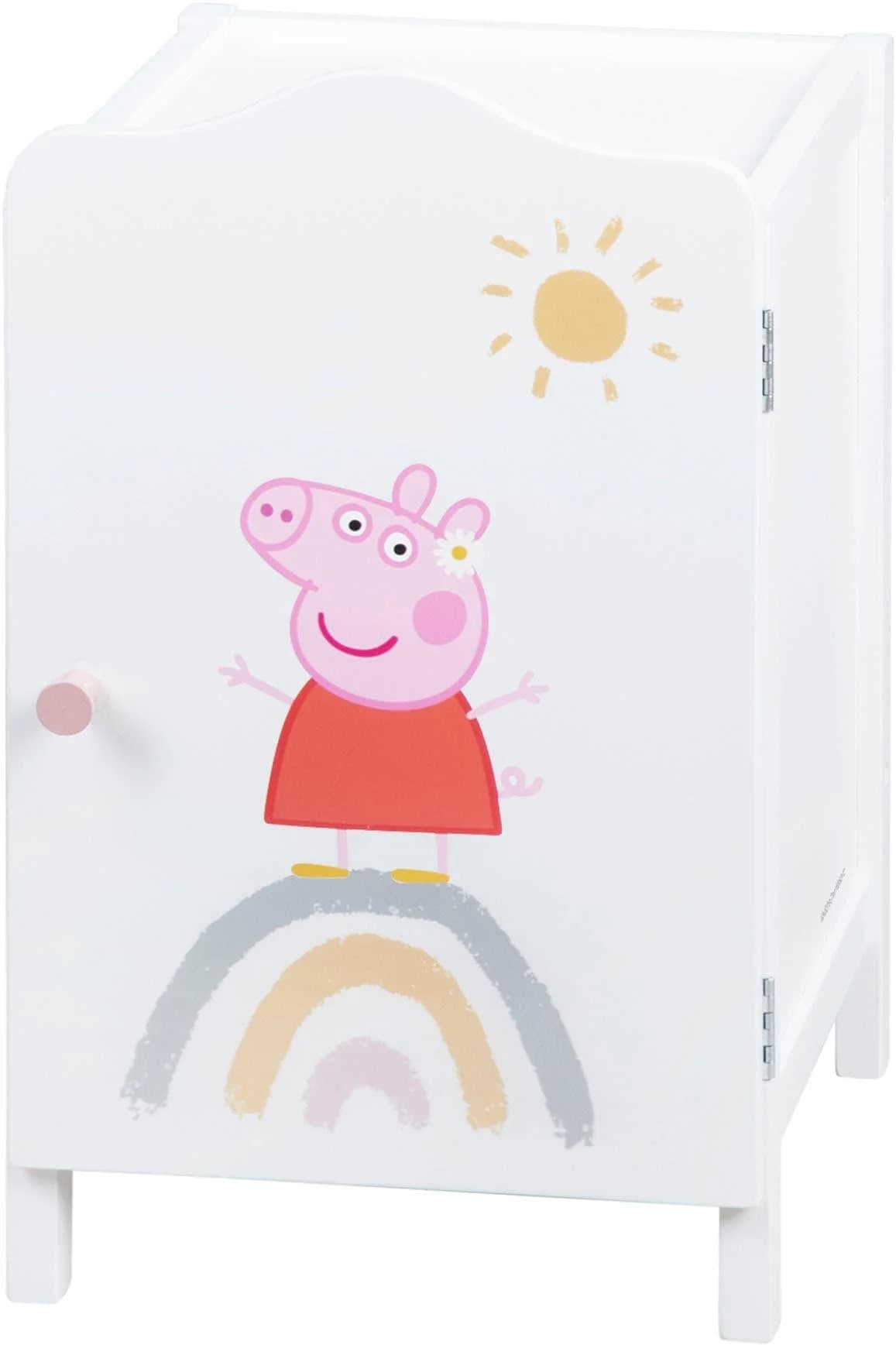 roba® Puppenkleiderschrank Peppa Pig Weiß Holz - Bild 2