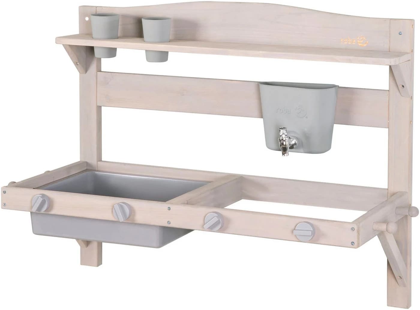 ROBA Outdoor-Spielküche grau zum Aufhängen aus Holz
