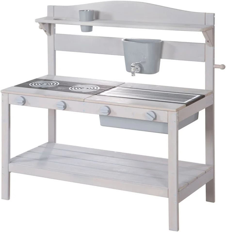 ROBA Outdoor-Spielküche Matschküche Grau Holz - Bild 2