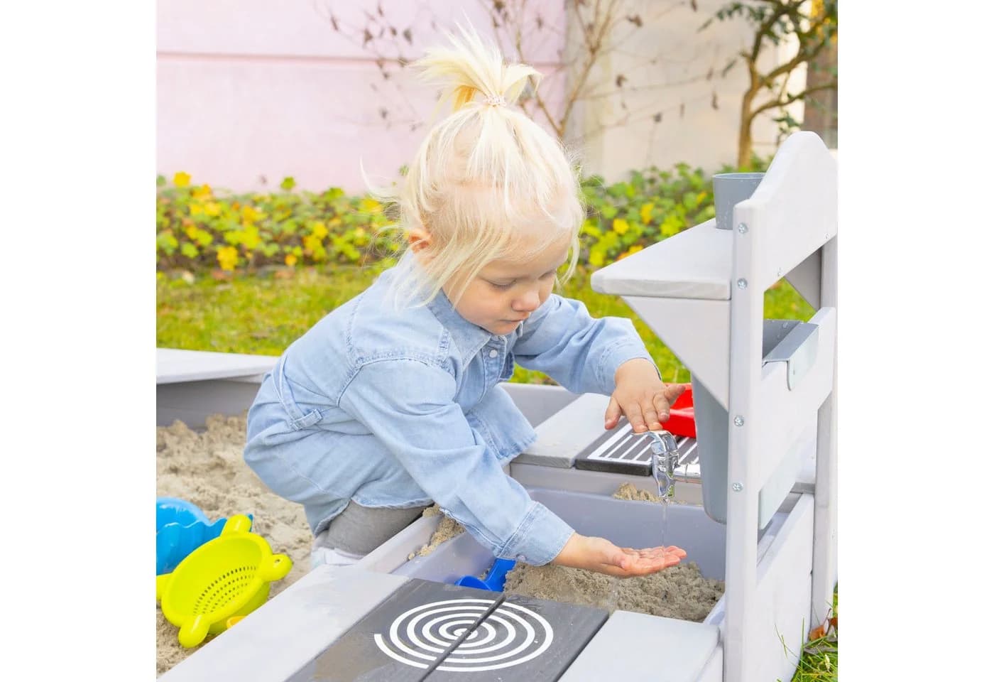 ROBA Outdoor-Spielküche Matschküche Grau Holz - Bild 5