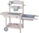 roba® Outdoor-Spielküche Mobile Matschküche BBQ aus Holz Bild 2