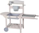 roba® Outdoor-Spielküche Mobile Matschküche BBQ aus Holz Bild 3