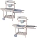 roba® Outdoor-Spielküche Mobile Matschküche BBQ aus Holz Bild 4