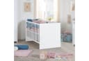 roba® Babybett Lilo Weiß 70x140cm höhenverstellbar mit Schlupfsprossen Bild 1