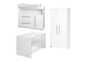 roba® Babyzimmer-Komplettset Lilo 3-teilig Weiß Holz Bild 1