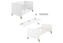 roba® Babybett Ole Weiß 70x140cm Holz Umbaubares Gitterbett Bild 4