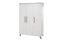 roba® Kinderkleiderschrank Ole 3-türig Holz weiß Wotan Eiche Bild 2