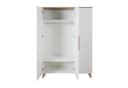 roba® Kinderkleiderschrank Ole 3-türig Holz weiß Wotan Eiche Bild 3