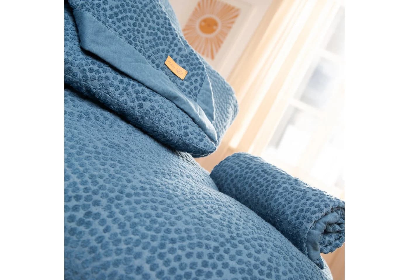 roba® Bettnestchen Seashells Indigo Blau Bio-Baumwolle - Bild 5