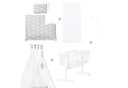 roba® Stubenbett Komplettwiegenset "Little Stars" Weiß/Grau Bild 3