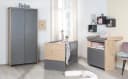 roba® Wickelkommode Anna Anthrazit Eiche mit Wickelaufsatz Bild 1