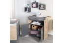 roba® Wickelkommode Anna Anthrazit Eiche mit Wickelaufsatz Bild 4
