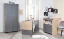 roba® Babyzimmer-Komplettset Anna - 3-teilig - Anthrazit mit Eiche-Dekor Bild 2