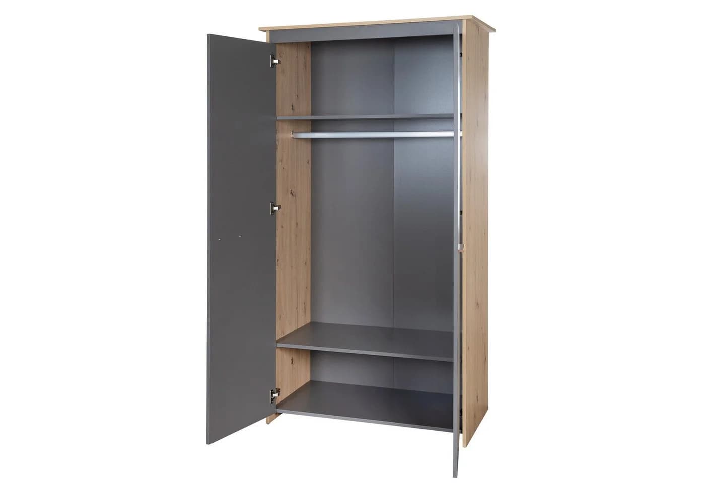 roba® Babyzimmer-Komplettset Anna - 3-teilig - Anthrazit mit Eiche-Dekor - Bild 4