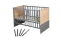 roba® Babyzimmer-Komplettset Anna - 3-teilig - Anthrazit mit Eiche-Dekor Bild 5