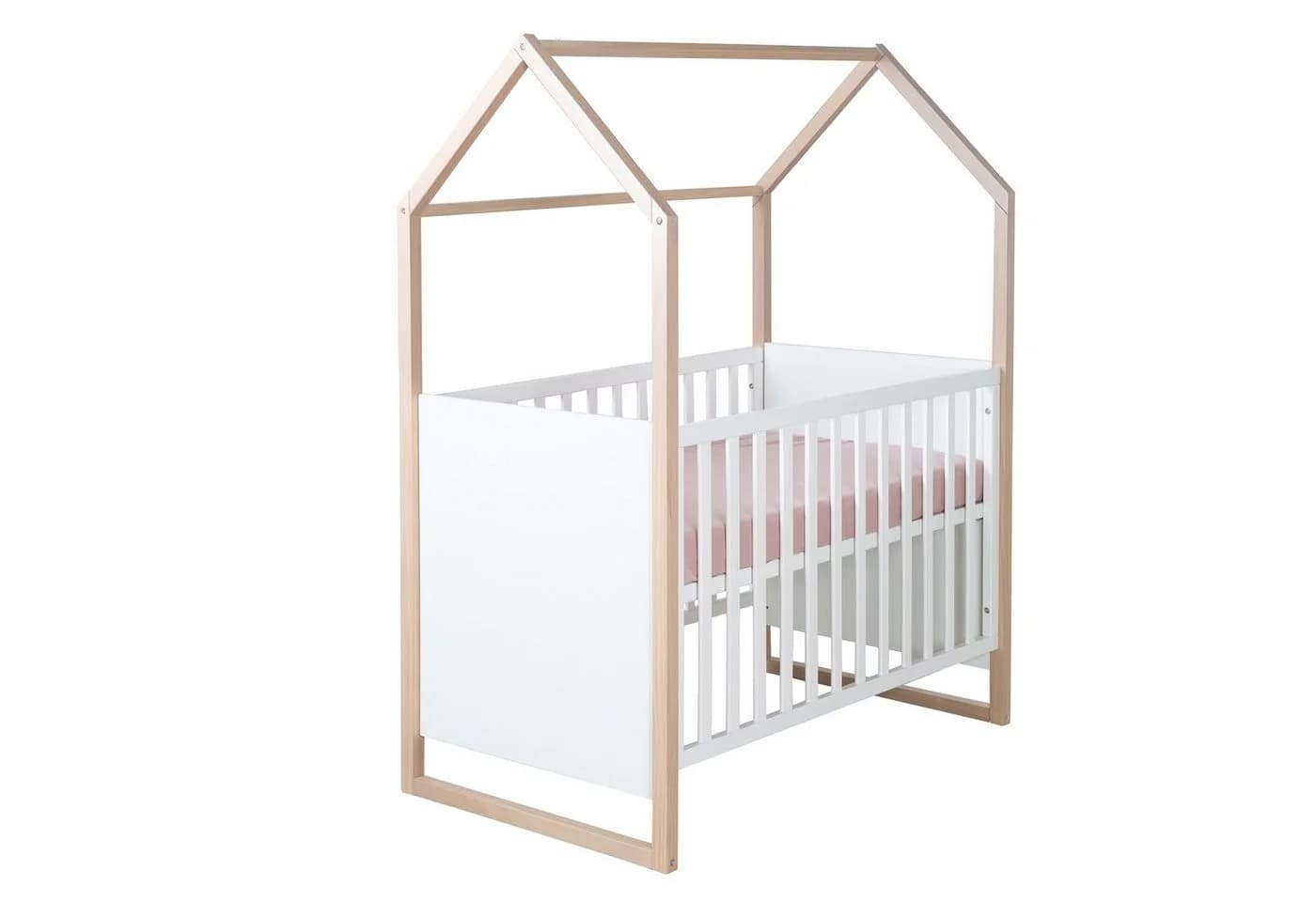 roba® Babymöbel-Set Cabane 2-tlg. Weiß mit Eichen-Dekor - Bild 4