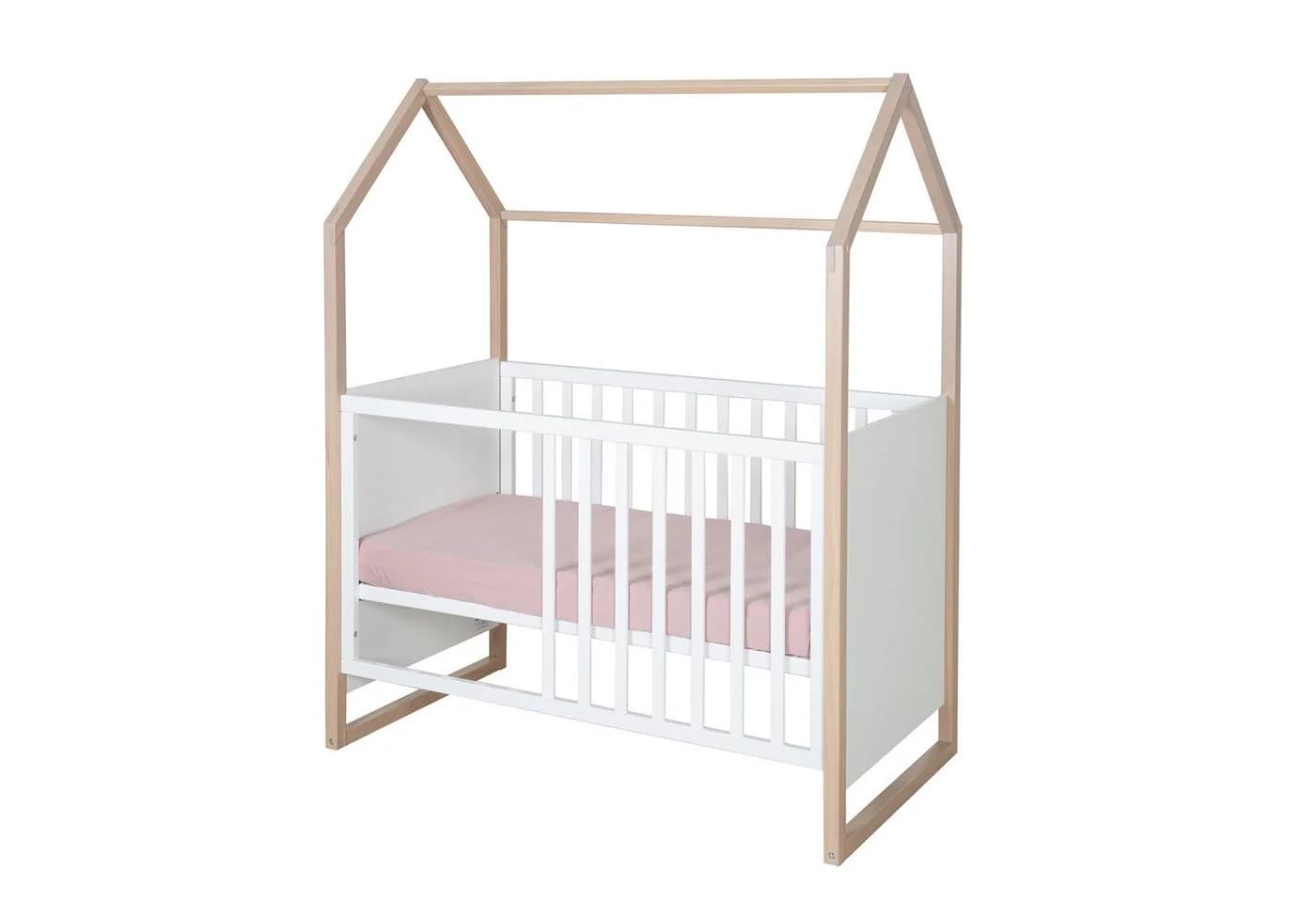 roba® Babymöbel-Set Cabane 2-tlg. Weiß mit Eichen-Dekor - Bild 5