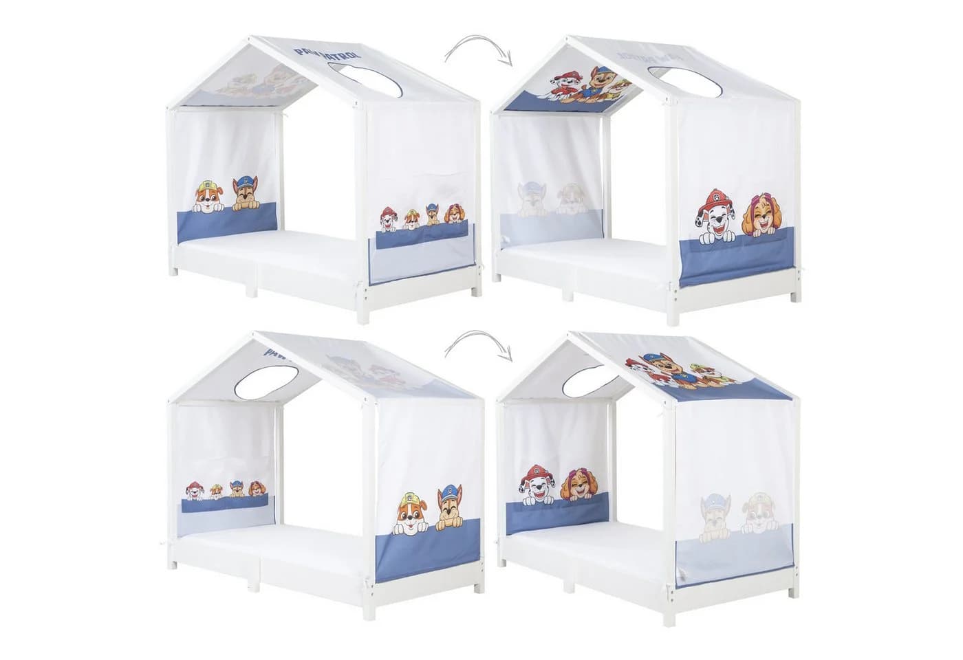 Betthimmel für Kinderzimmer - Grau, Peppa Pig, Paw Patrol - Bild 5