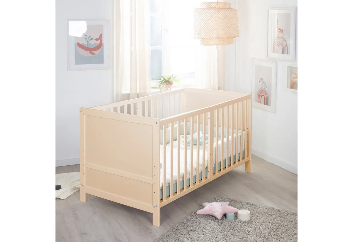 roba® Babybett EASY SLEEP 70 x 140 cm höhenverstellbar mit Schlupfsprossen - Bild 3